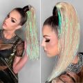 air Tinsel Kit With Tools Glitter Hair Extensions Sparkling Shiny Hair Tinsel Kit Heat Resistant for Women Girls.