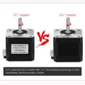 Nema17 Stepper Motor 0.9 degree motor 42 Motor Nema 42BYGH 1.5A 38mm 17HS4401 17HS4401S Pulse value 4-lead for 3D printer C. 