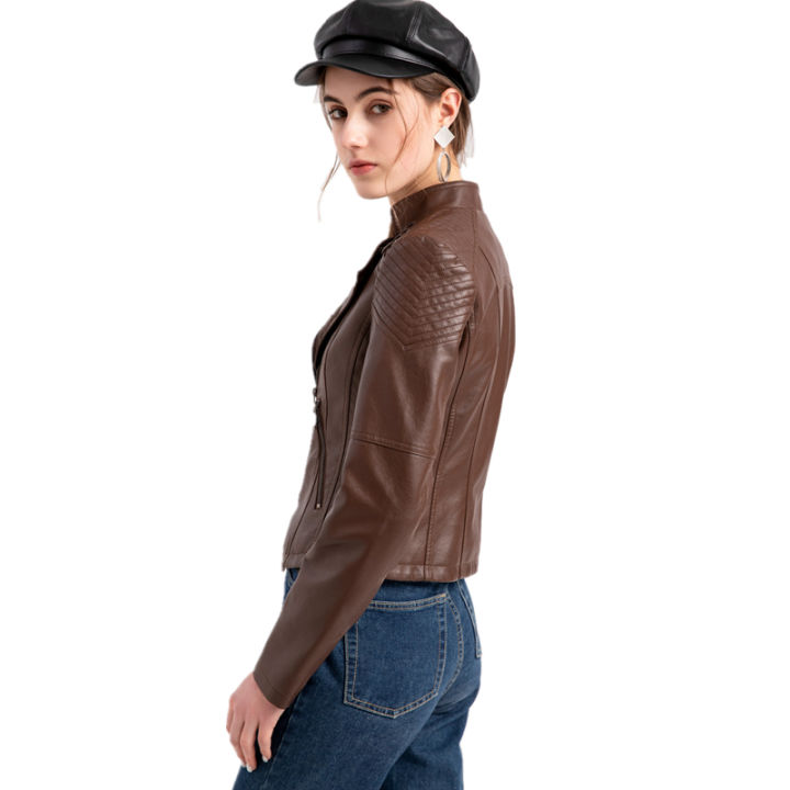 Brown%20Short%20Long%20Sleeve%20PU%20Coat%20Women%20Fashion%20Motorcycle%20Women%20Leather%20Jacket%20Spring%20and%20Autumn%20New%20Lady's%20Jaqueta%20-%20Image%204