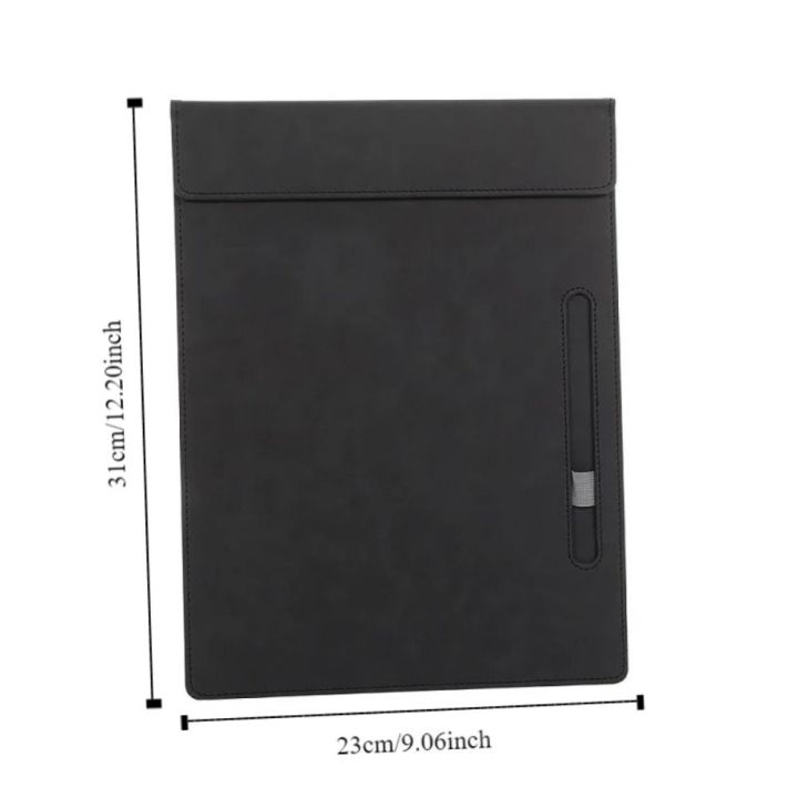 Document%20Holder%20PU%20File%20Folder%20a4%20with%20Pen%20Insert%20Paper%20Folder%20Waterproof%20Magnetic%20Writing%20Clipboard%20Business%20Meeting%20-%20Image%202