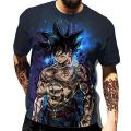 Goku Clothes Men's T-shirt Casual Tops Anime Tee Dragon Ball Z T Shirts Boys T-shirts Children's Clothing Short Sleeved Man Tee. 