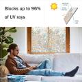 Privacy Decorative Window Films Rainbow Effect Stained Window Clings Non-Adhesive 3D Window Covering Film for Glass Door Home. 