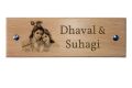 Wood House Name Plate. 