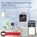 4 inch touch screen display Smart home Zigbee system with alexa voice control function.