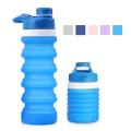 Collapsible Water Bottle Food-Grade Silicone FDA Approved Leak Proof Travel Climbing Biking Foldable Soft Sports Water Bottle. 
