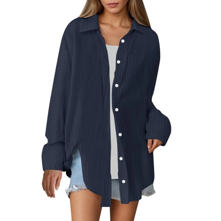 Ladies%E2%80%99%20Cotton%20Crepe%20Everyday%20Shirt%20%E2%80%93%20Lightweight%20and%20Breathable%20Long%20Sleeve%20Top%20-%20Image%206