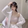 Ice silk strap padded body shape bra for women (One Piece). 