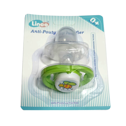 Linco Flat type silicone pacifier ( New born =L-22310)