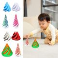 Creative Decorative Ornaments 3D Printed Fidget Toys Impossible Pyramid Passthrough Sculpture Helix Screw Toy Funny Figurine Spiral Cone Fidget Toy for Kids/Adults.