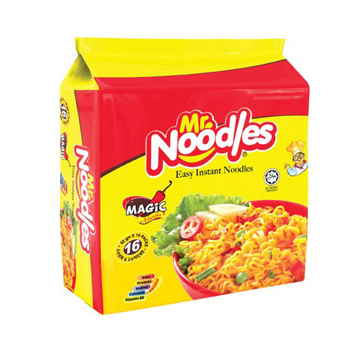 Mr. Noodles Magic Masala -(62gmx16pcs) Family Pack