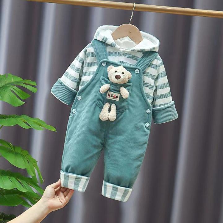 Baby%20Girl%20Jumpsuit%20Winter%20Baby%20Spring%20and%20Autumn%20Clothes%20Male%20Newborn%20Suits6Romper0Suspender%20Pants3Months1Years%20Old%20-%20Image%202