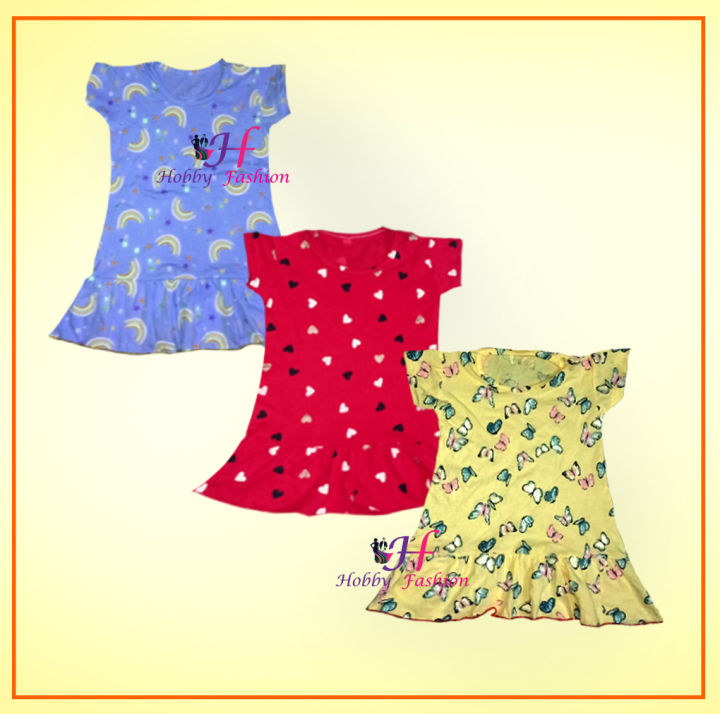 3%20Pieces%20Multicolor%20Girls%20Frock%20(Any%20color)%20-%20Image%202