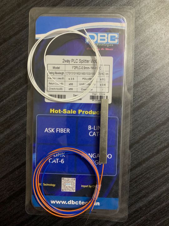 DBC FTTH 1:2/1:4/1:8/1:16 optical fiber PLC splitter without connector