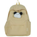 School bag female college student japanese minimalist style solid color simple versatile trend high school student backpack wholesale backpack. 