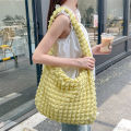 Japanese bubble cloud bag, fresh large-capacity crossbody bag, tote bag, shoulder canvas bag, student simple class bag.