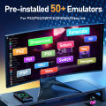 500G Retro Gaming HDD Video Game Console Retrobat&Playnite&Launchbox OS for XBOX/PS3/PS2/Switch/Wii/WiiU/DC/NES with 38200+Games.