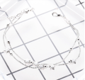 Fashionable Star Silver Alloy Anklets for Girls Simple Stylish - Anklet for Women New Collection/ Payel Nupur Gift for Women.