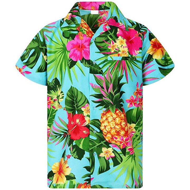 2022%20Summer%20Flower%20Leafs%20Printed%20Hawaiian%20Shirts%20Women%20Short%20Sleeve%20Beach%20Shirts%20Casual%20Holiday%20Party%20Vacation%20Blouse%20Tops%20Tee%20-%20Image%204