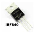 IRF840 500V 8A 75W N-Channel Power MOSFET 3 Pin IC - Powerful IRF840 500V 8A 75W Power Transistor Field Effect MOSFET for Electronic Components. 