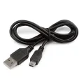 Mini USB 2.0 Cable for Charging and Data Transfer, 5-Pin Compatibility, Durable Tangle-Free Design.
