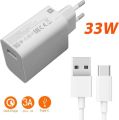 Xiaomi Mi 33W Turbo Fast Charger 10 MDY-11-EZ Xiaomi Charger 33W Type C Cable Quick Turbo Charge For Xiaomi Note 9 10 Pro 10S Redmi K20 Pro K30 Mi 11 Lite. 