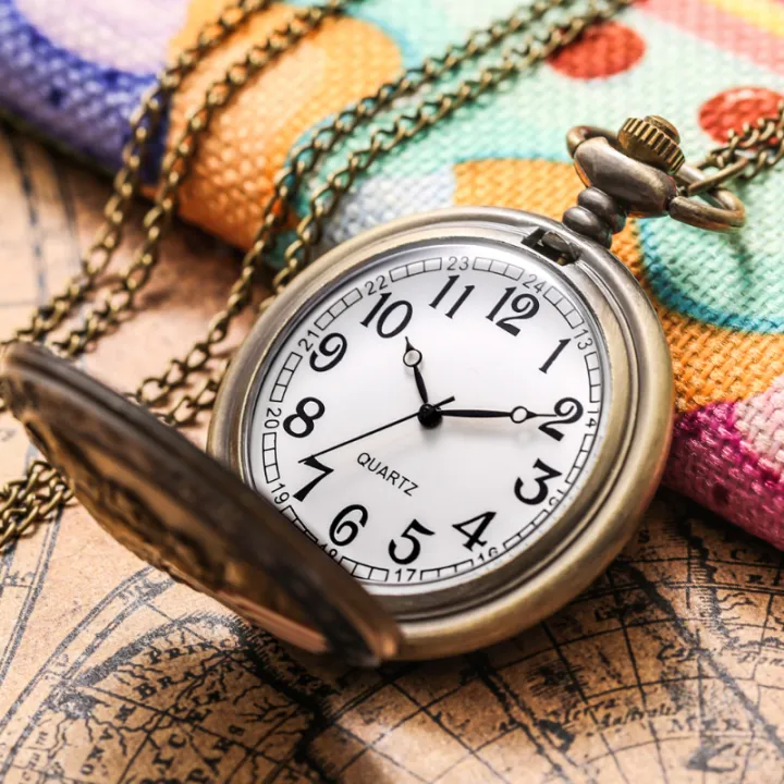 Classic%20American%20Presidential%20Torch%20Eagle%20Free%20Design%20pocket%20Watch%20for%20men%20and%20women%20Vintage%20quartz%20Arabic%20numerals%20-%20Image%204