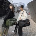 Large Capacity Travel Bag for Women Weekend Travel Handbag Men Luggage Bag Multi Pocket Storage Travel Duffle Fitness Backpack. 