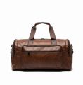 Water-Resistant PU Leather Travel Duffel Bag.