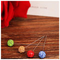 Women hijab long needle drill ball needle bandana styling needle pin head accessories factory wholesale.