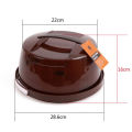 Round Transparent Cheese Cake Container Packaging Box Tray Holder Party Supplies. 