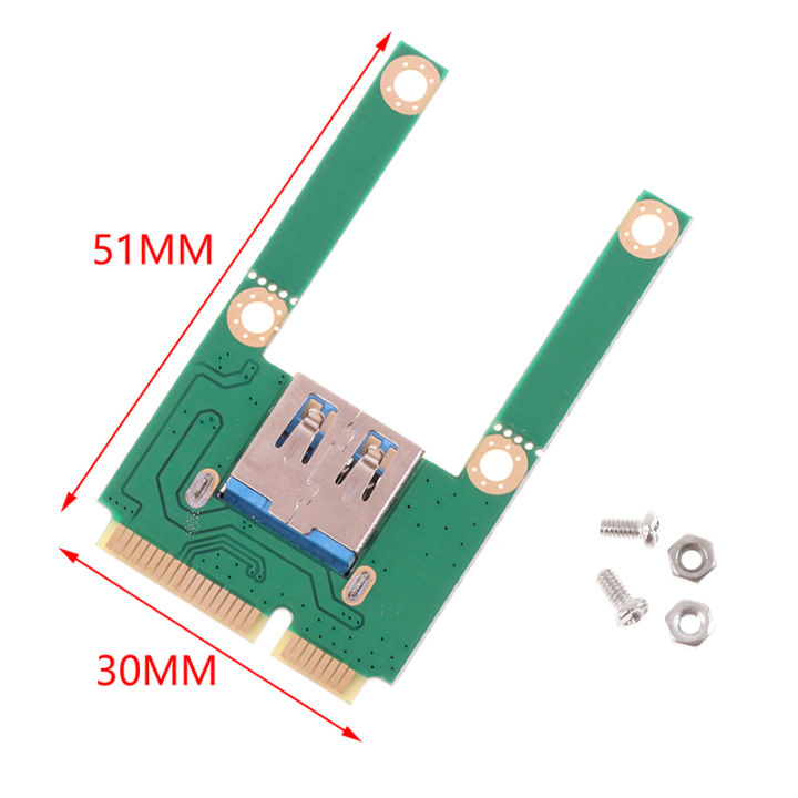 Mini%20PCI-E%20to%20USB3.0%20Expansion%20Card%20Laptop%20Converter%20Riser%20Card%20Adapter%20W/Screw%20Fittings%20-%20Image%203