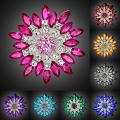 Brooch Pin Jewelry New Fashion Retro Women Fashion Flower Brooch Crystal Rhinestone Jewelry for Wedding Dating Party Gift. 