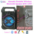 KTS-1097 Karaoke Portable Wireless Bluetooth Speaker with microphone supported. 