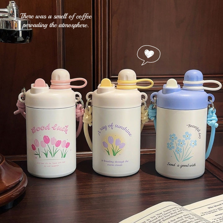 NEW%20hot%20and%20cold%20Thermos%20Cup%20for%20Guy%20Women's%20baby%20%20Double%20Drink%20Suction%20Cup%20Portable%20Lanyard%20Vacuum%20Stainless%20Steel%20Water%20Cup%20-%20Image%203