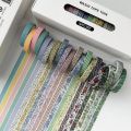 20 Pcs vintage Washi Tape Set Scrapbooking Diy Journal Stationery Masking Tapes Deco Art Supplies Gift Sticker. 