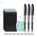 3 Pieces Erasable Pens Extra Fine Point 0.5mm for Office Supplies.
