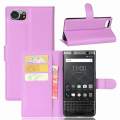 【3C VictoryEagle】PU cover for BlackBerry KEYone case flip magnetic stand wallet casing.