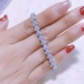 Women's Fashion Roman Style Zircon Crystal Bracelet - Elegant Design.