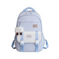 New Kids School Bag Elementary School 3-6 Grade 5 Middle School High School Girls Backpack Fashion Contrast Travel Backpack. 