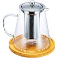 Brew Tea and Coffee in Style with Heat-Resistant Glass Tisset Flower Tea Potato Ketley Coffee Teapot - 900ml - A Unique Choice For Beverage Lovers.