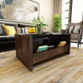 Full Glass Tea Table With 2 Drawers Simple Design Engineering Wood Coffee Table with glass top for Home & Office. 