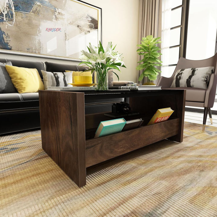 Full%20Glass%20Tea%20Table%20With%202%20Drawers%20Simple%20Design%20Engineering%20Wood%20Coffee%20Table%20with%20glass%20top%20for%20Home%20&%20Office%20-%20Image%203