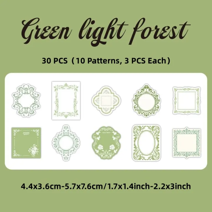 RHS%20Online%2030PCS%20Old%20Dream%20Series%20Basic%20Material%20Paper%20Embossed%20Sticky%20Note%20Paper%20Journaling%20Planner%20Diary%20Crafts%20Scrapbooking%20-%20Image%205