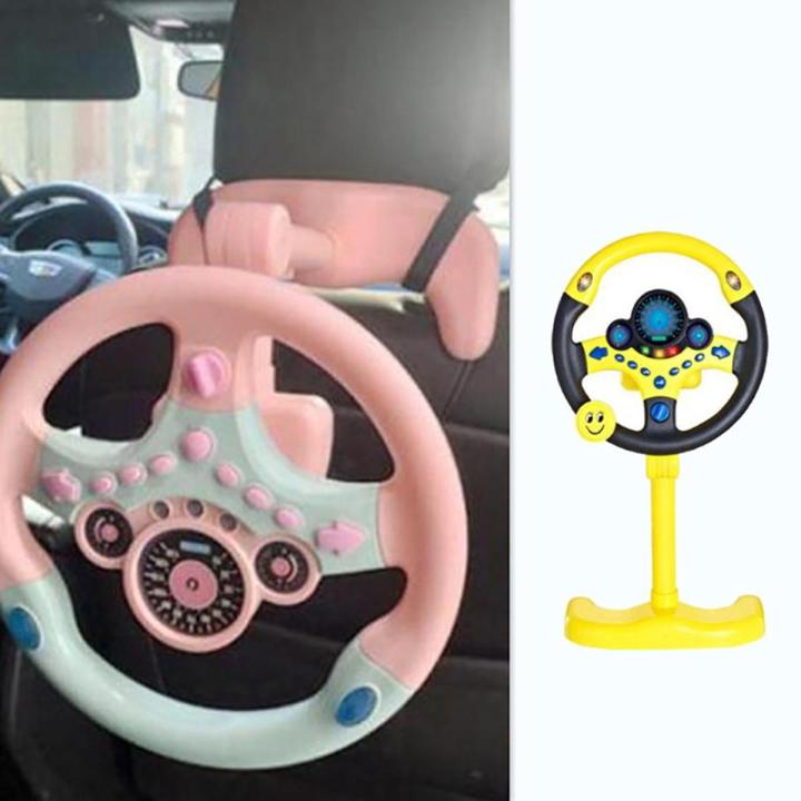 Electric Simulation Steering Wheel Toy With Sound Light