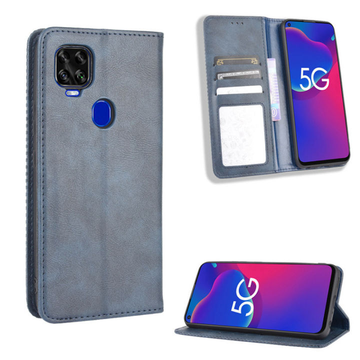 ZTE%20Blade%20V2020%20Case%20with%20Card%20Holder,Leather%20Wallet%20Case%20with%20Flip%20Card%20Slots,%20Kickstand%20&%20Magnetic%20Closure%20for%20ZTE%20Blade%20V2020%20-%20Image%203