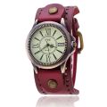 Popular Leather Men's Watches Vintage Roman Watches Ladies Quartz Watches.