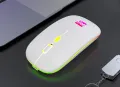 R8 Wireless Rechargeable Mouse With RGB Lighting, Silent-DPI Button having Light On Off Switch. 