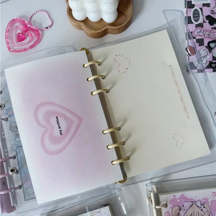 A6/A7%20Transparent%20Korean%20Cute%20Diary%20Journal%20Notebook%20Loose-leaf%20Binder%20Kawaii%20Notebook%20Agenda%20Organizer%20School%20Stationery%20-%20Image%206