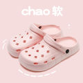 Dongdong Female Summer Outwear Beach Net Red Lightweight Half Heel Sandals Couple Style Headband Leakage Cool Shoes Male. 