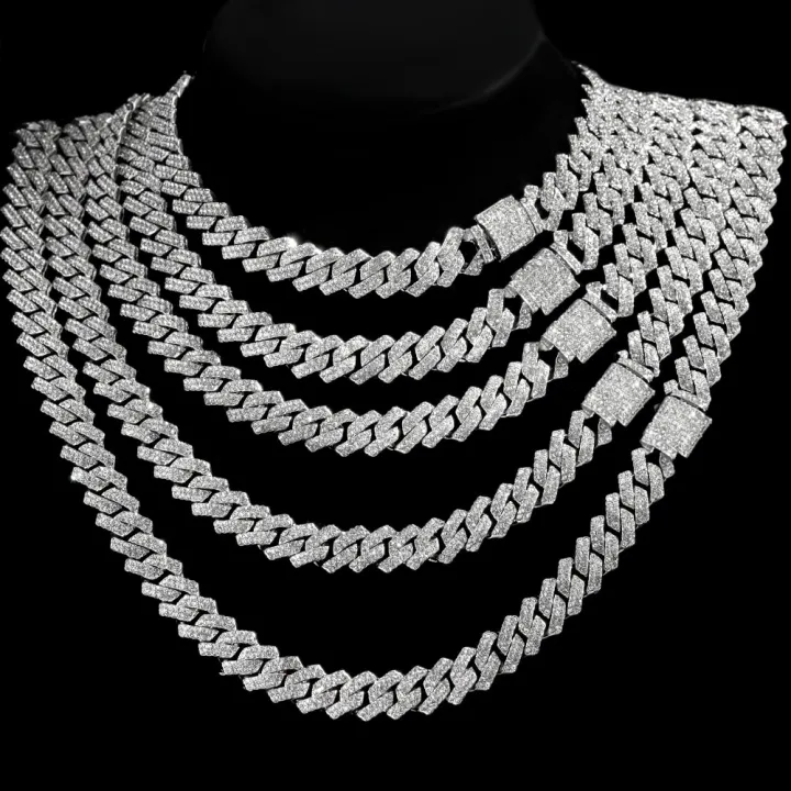 Hip%20Hop%20Men%20Iced%20Out%20Chain%20Prong%20Rhombus%20Cuban%20Link%20Necklace%2014/20MM%20width%20Gold%20Silver%20Color%20Thick%20Cuban%20Chain%20Necklace%20Jewelry%20-%20Image%204